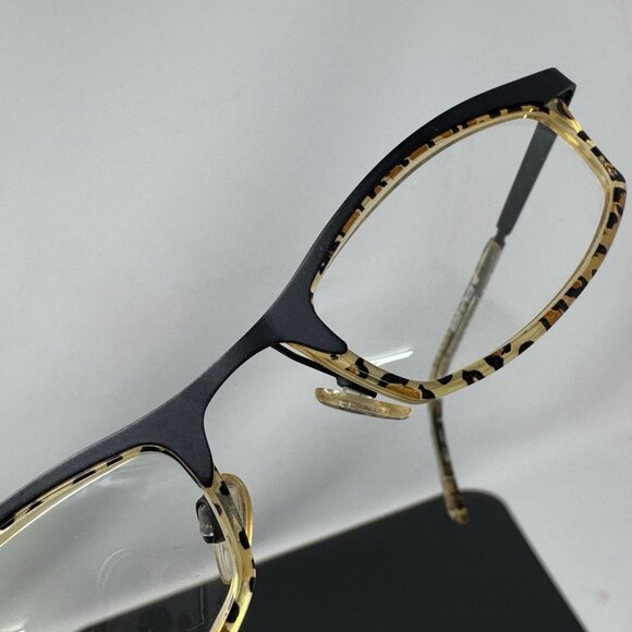 Jean Lafont Eyeglasses Rococo 017 black Leopard Signature Print  50 [] 20-140 - Picture 6 of 16